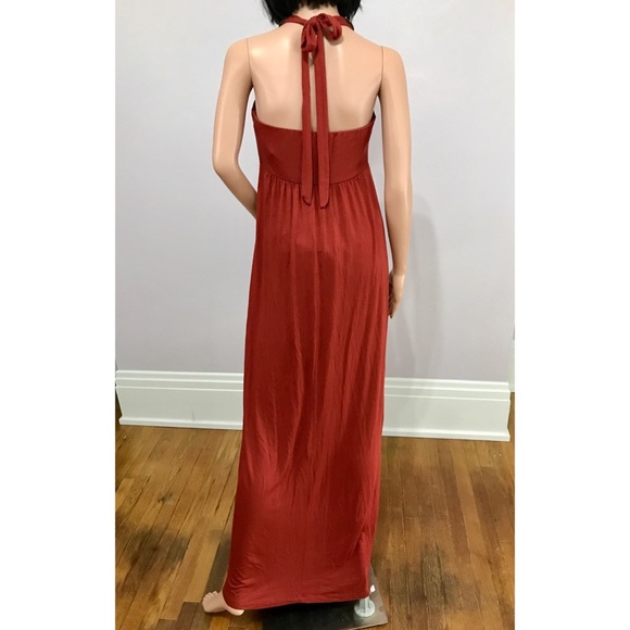 NWT A.N.A. Beaded Halter Maxi Dress - Picture 5 of 6